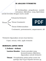 Metode Analisis Titrimetri