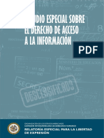 Estudio Especial Sobre El Derecho de Acceso A La Informacion PDF