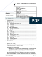 OHS820 Permit To Work Procedure PDF