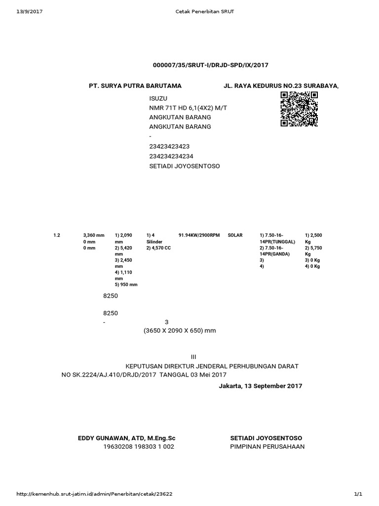 Cetak Penerbitan SRUT | PDF