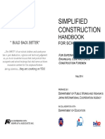 Simplified Construction Handbook For School Buildings