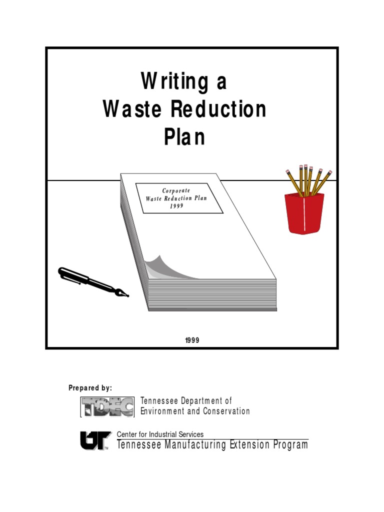 Waste Reduction Plan PDF Waste Recycling