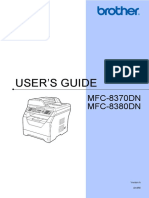 User'S Guide: MFC-8370DN MFC-8380DN