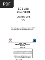 ECE 368 Basic VHDL: Shantanu Dutt UIC