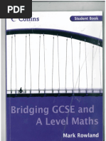 Bridging GCSE and A Level Maths