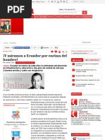 Ecuador y Colombia Comparados Opinión de Javier Cruz, Opinión - Semana.com