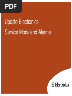 Update Electronics Service Mode and Alarms