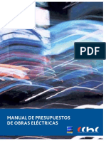 Manual de Presupuestos de Obras Electricas CCHC - Enero - 2014 PDF