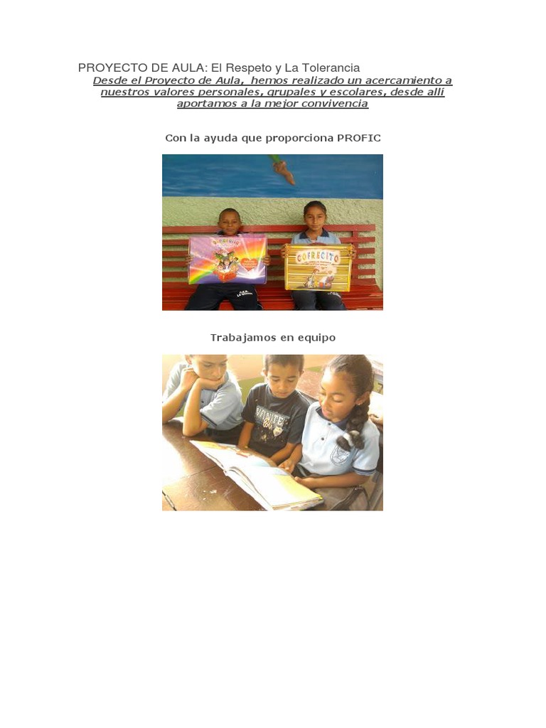 El Respeto Y La Tolerancia Como Pilares Fundamentales Para Promover Las