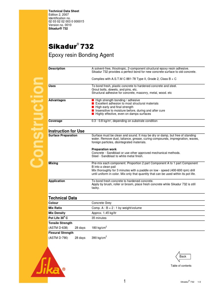 Sikadur 752 PDF Adhesive Epoxy