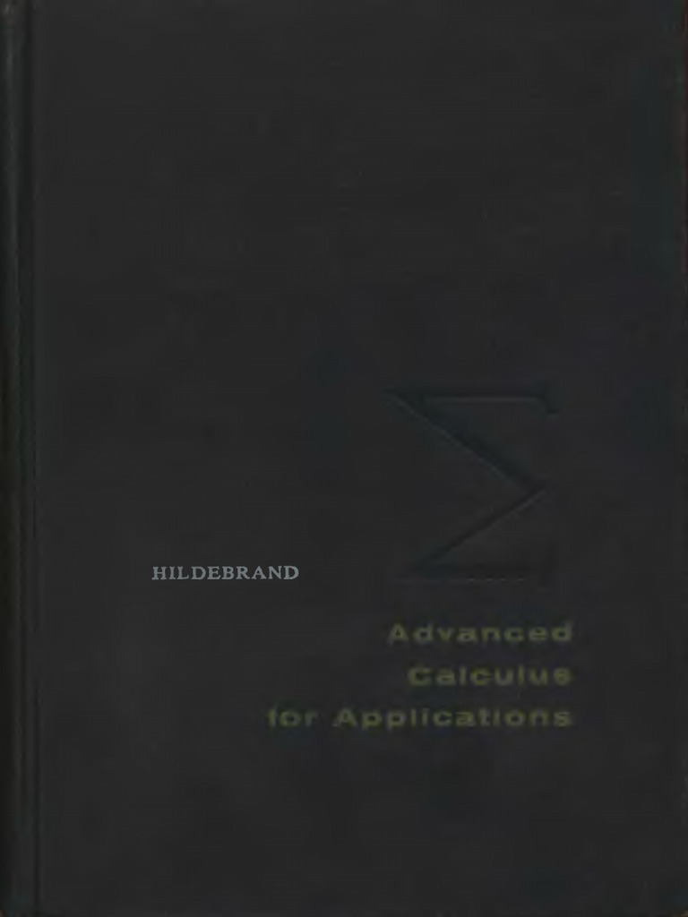 HILDEBRAND ADVANCED CALCULUS FOR APPLICATIONS SOLUTION MANUAL PDF visual data 2