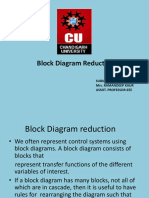 Block Diagram Reduction: Submitted By: Mrs. Ramandeep Kaur Assot. Professor-Eee