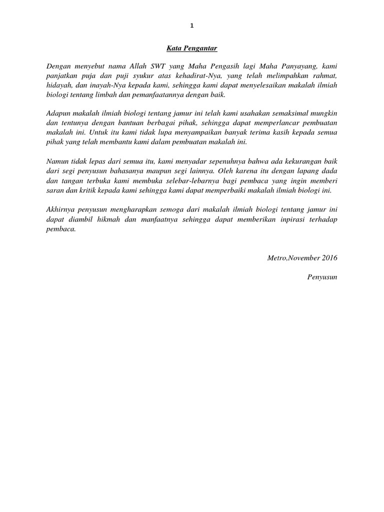 Contoh Makalah Biologi