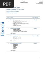 Course Syllabus Introduction To SPSS