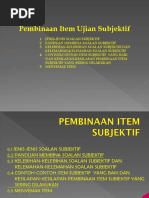 8 Pembinaan Item Ujian Sbjektif