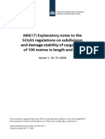 684 (17) Explanatory Notes To The SOLAS Regulations On Subdivision and Damage Stability of Cargo Ships of 100 Metres in Length and Over