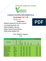 Actividad 14 y 15