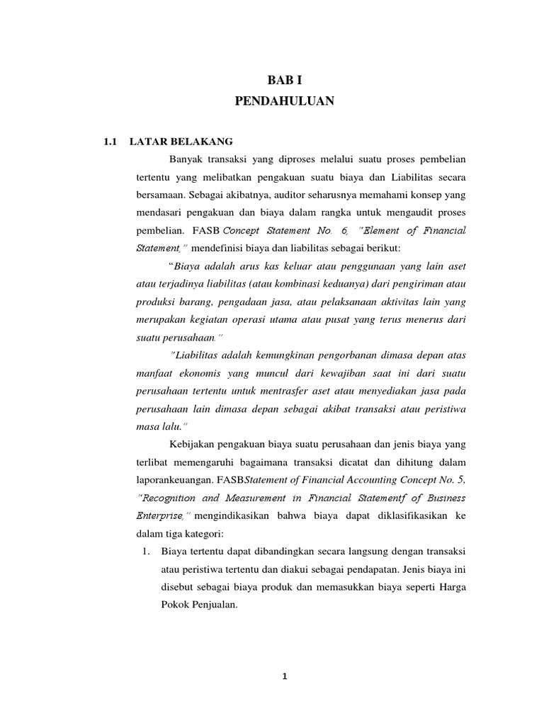 Audit Terhadap Siklus Pengeluaran Pengujian Substansif ...