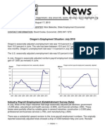 August 2010 Oregon Unemployment Report