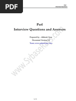 Perl Interview Questions and Answers: Prepared by - Abhisek Vyas Document Version 1.0