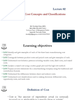 Lec 02 Cost Classifications