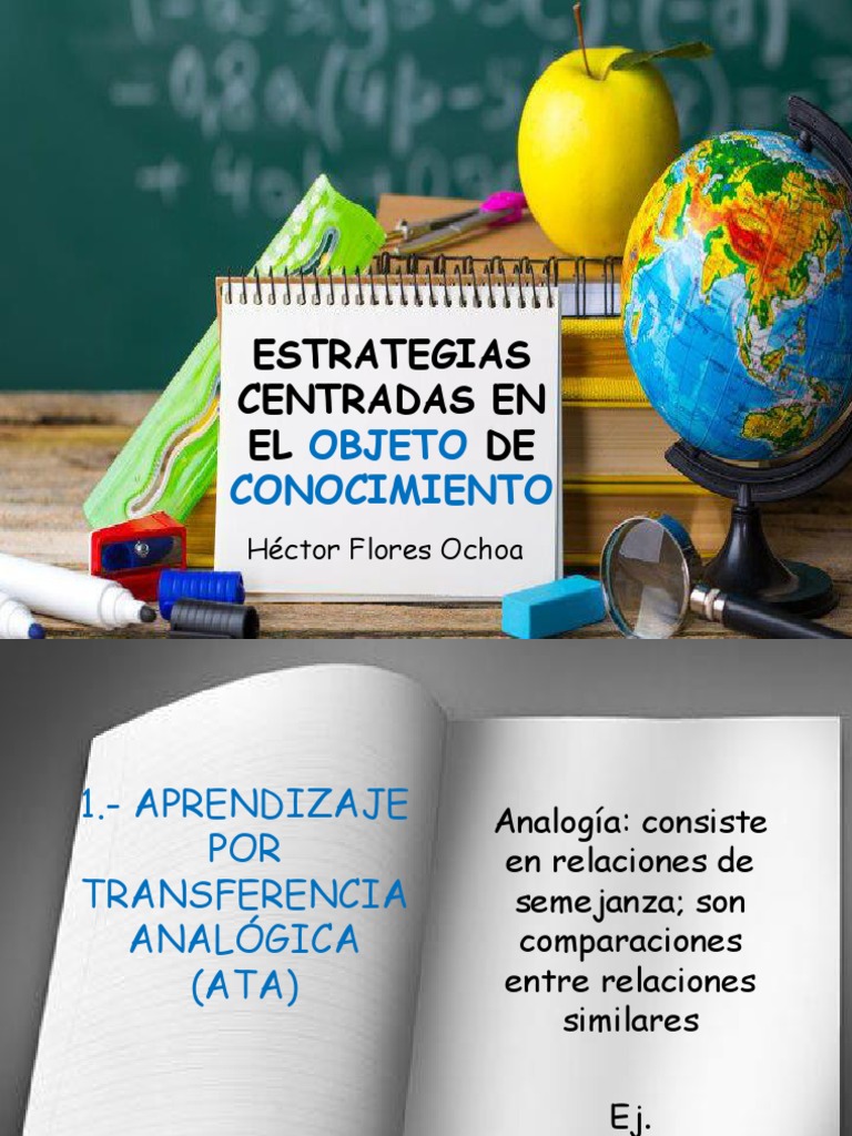 Estrategias Centradas en El Objeto de Conocimiento