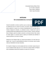 Ensayo Sobre Antígona Estructura Dramática