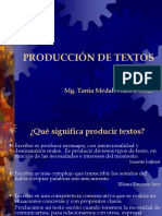 PRODUCCIÓN DE TEXTOS