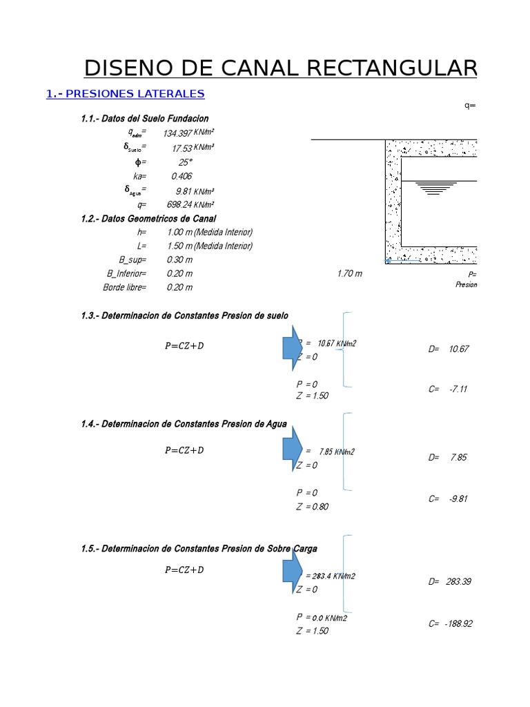 Canal de Concreto | PDF | Ingeniería estructural | Naturaleza