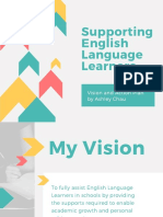 Supporting English Language Learners - Vision and Plan