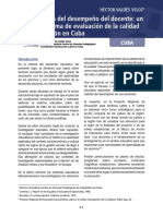 Valdes - Evaluacion Del Desempeno Del Docente PDF