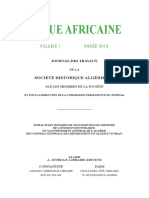 Revue Africaine Volume1