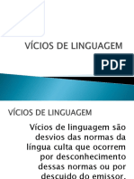 Vícios de linguagem e desvios da norma