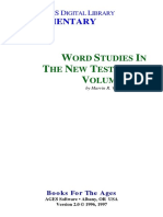 Word Studies in The New Testament - Vol 1 & 2 (Marvin R Vincent) PDF
