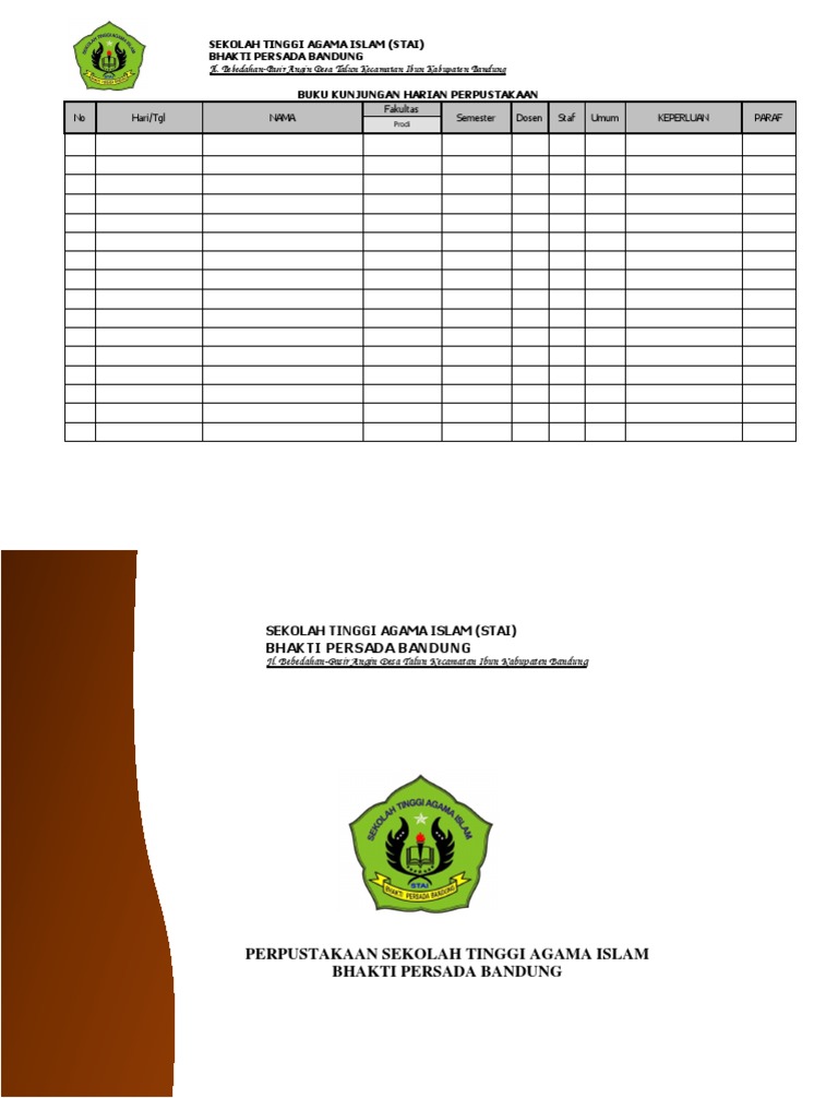 Format Buku Kunjungan Perpustakaan Sekolah Revisi Sekolah Format Buku Kunjungan Perpustakaan Sekolah Revisi Sekolah