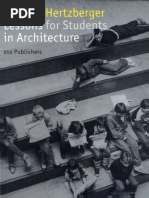 Herman Hertzberger Lessons For Students of Architecture PDF | PDF