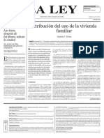 Atribución del uso de la vivienda familiar