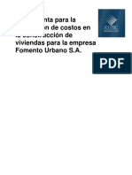 ITCR Herramienta para La Estimación de Costos en La Construcción de Viviendas para La Empresa Fomento Urbano S.A PDF