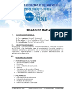 Silabo de Matlab