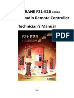 TELECRANE F21-E2B series Industrial Radio Remote Controller Technician’s Manual
