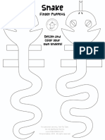 Mrprintables Snake Finger Puppets Blank PDF