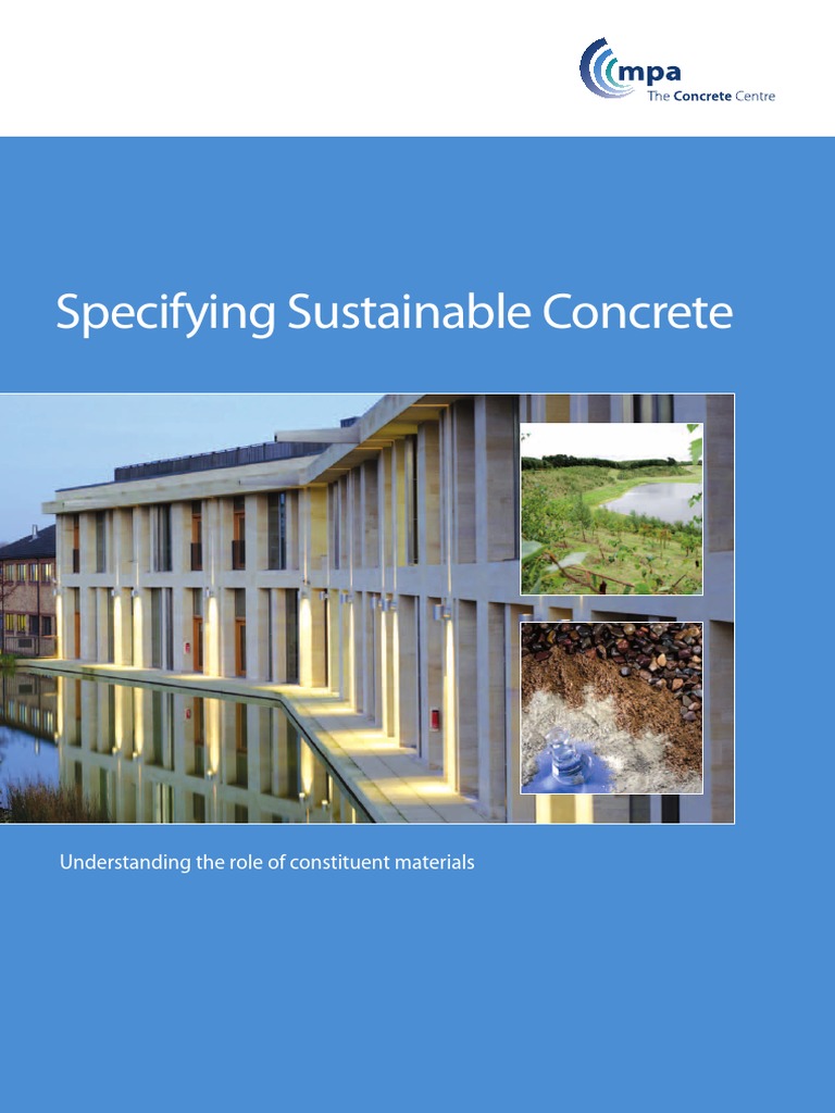 Sustainable Concrete Specification Guide | PDF | Construction Aggregate ...