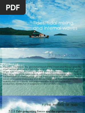 Tides Tidal Mixing And Internal Waves Moon Gravity