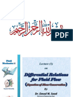 3-Differential Relations for Fluid Flow