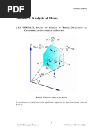 Module 2: Analysis of Stress: 2.3.1 GENERAL S S T D C C S