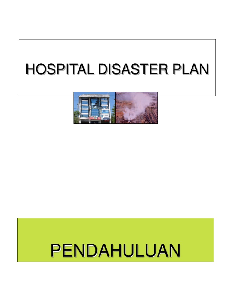 Hospital Disaster Plan | PDF