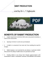 Rabbit Production: Prepared by Dr. L. T. Egbeyale