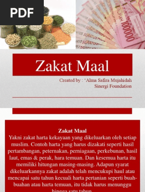 Zakat Maal Created By Alma Safira Mujahidah Sinergi Foundation