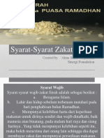  Syarat Zakat Fitrah | Sinergi foundation