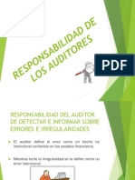 Responsabilidad de Los Auditores 